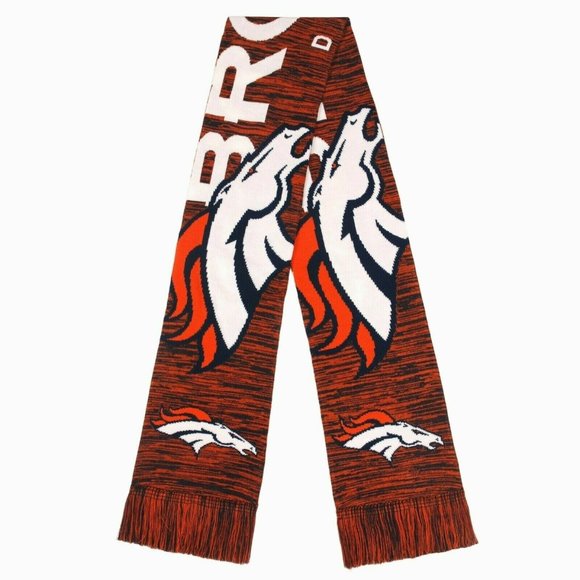 Forever Collectibles Other - Denver Broncos Wordmark Colorblend Unisex Scarf Knit Winter Neck